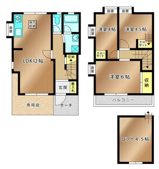 福寿コーポ弐番館 F号室 間取り