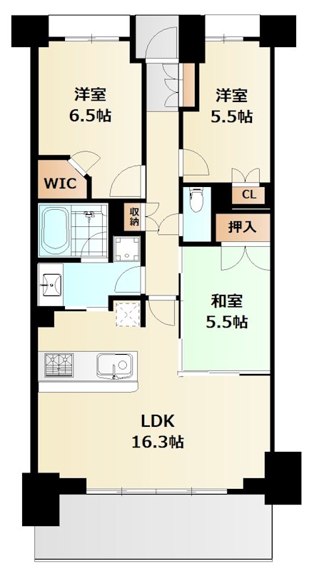 The NOBUTO HILLS GARDEN COURT 406号室 間取り