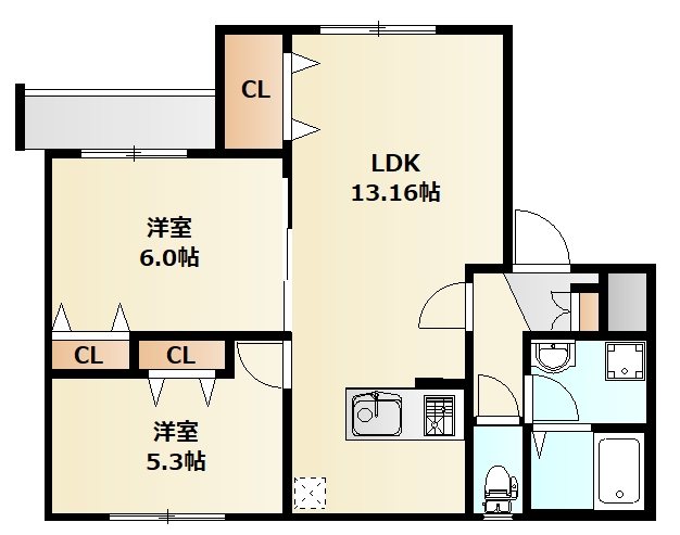 モンセラテ原木中山 202号室 間取り