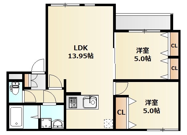 モンセラテ原木中山 203号室 間取り
