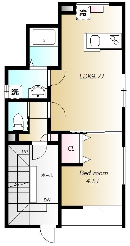 HIRUGI小竹向原 301号室 間取り