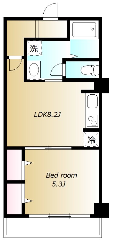 クラウンマンション 503号室 間取り