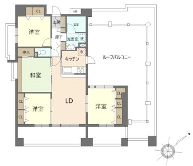 グランリーブル 507号室 間取り