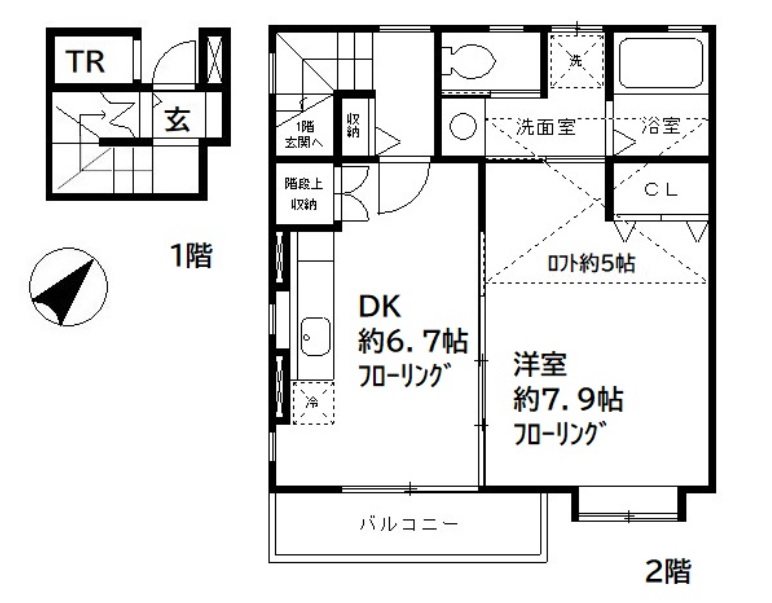 Ｒ＆Ｅｄｇｅ 203号室 間取り