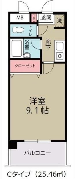 リバレイン 305号室 間取り