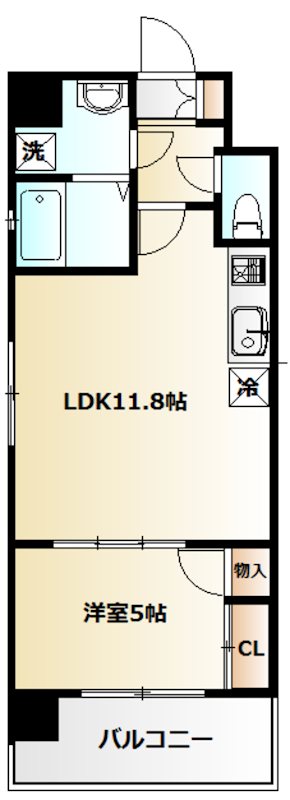 メルヴェーユ新宿 602号室 間取り