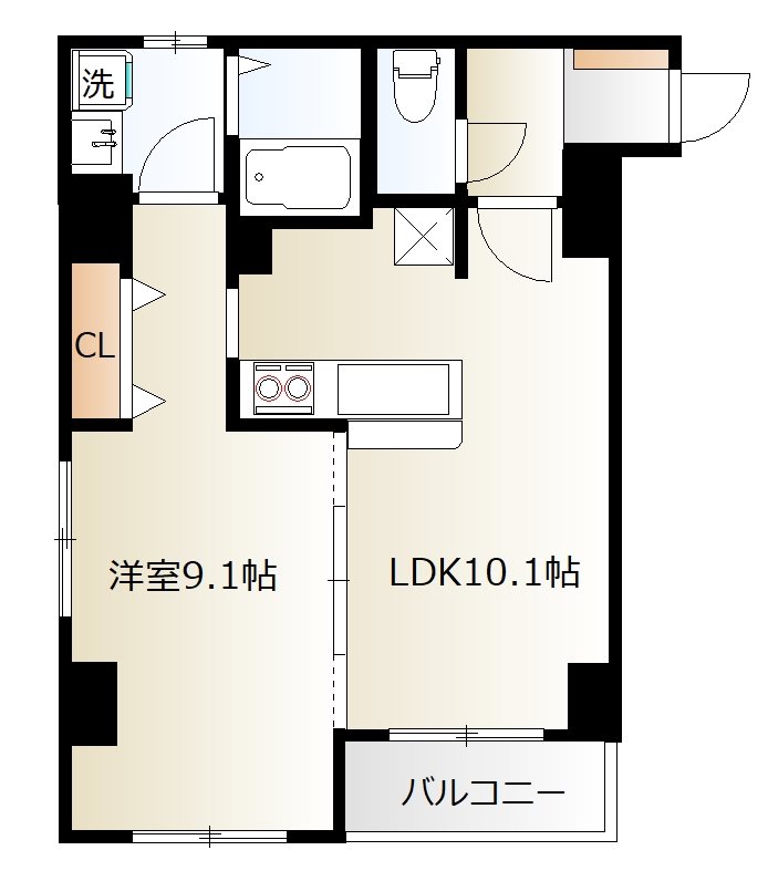 ミリアビタ№28 601号室 間取り
