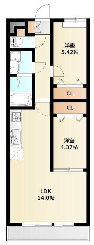 ミリアビタ習志野台 205号室 間取り
