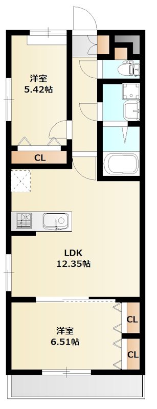 ミリアビタ習志野台 101号室 間取り