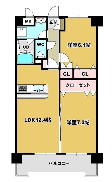 プログレス 402号室 間取り