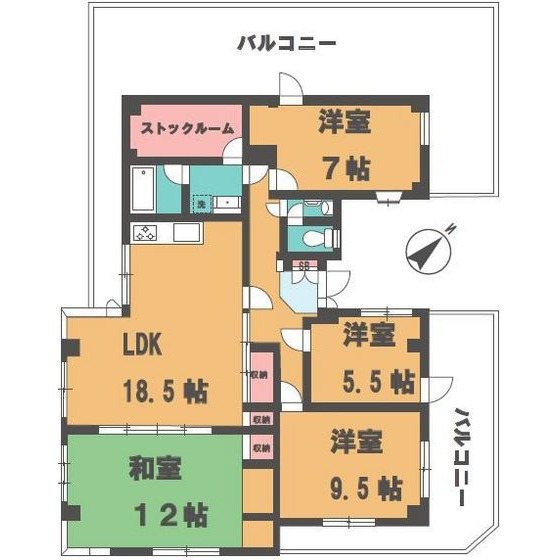 サンライズＦＭファーストマンション 401号室 間取り