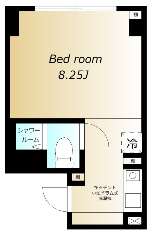 the TEN Ⅱ 401号室 間取り