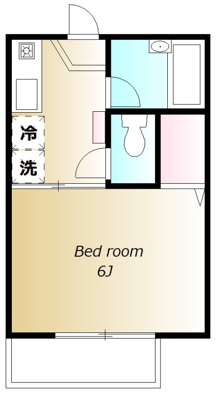 ドミール学芸大 202号室 間取り