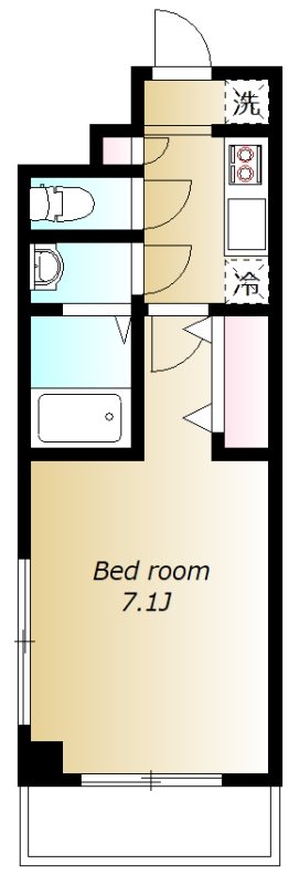 グランドリバティー西池袋 304号室 間取り