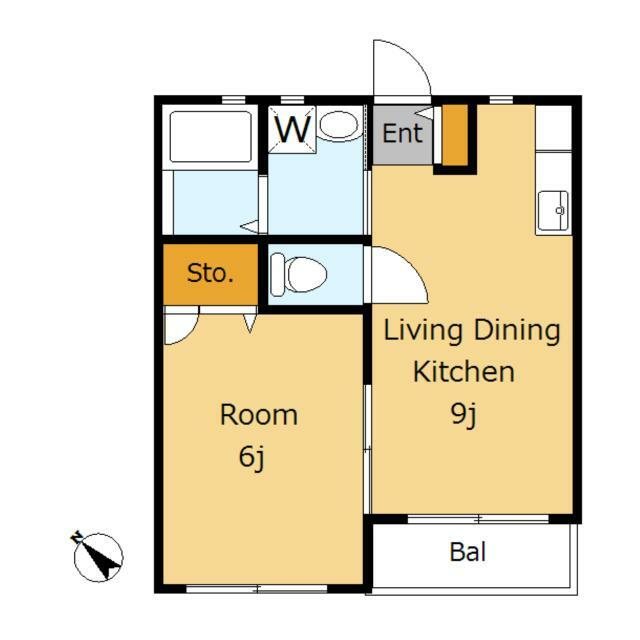 メゾンブリーズ 102号室 間取り
