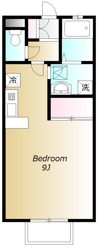 Kメゾン 204号室 間取り