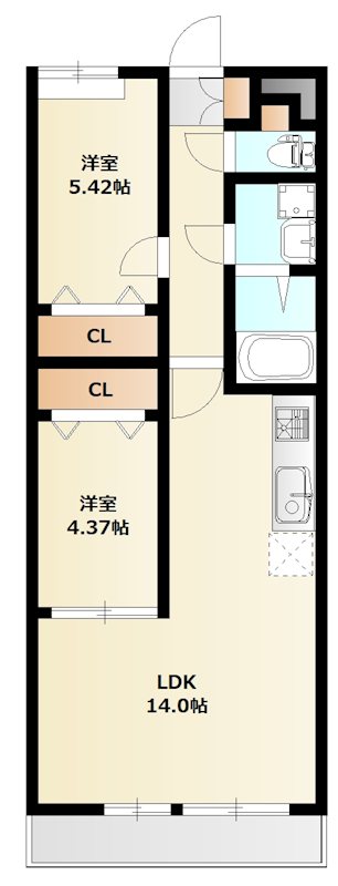 ミリアビタ習志野台 206号室 間取り