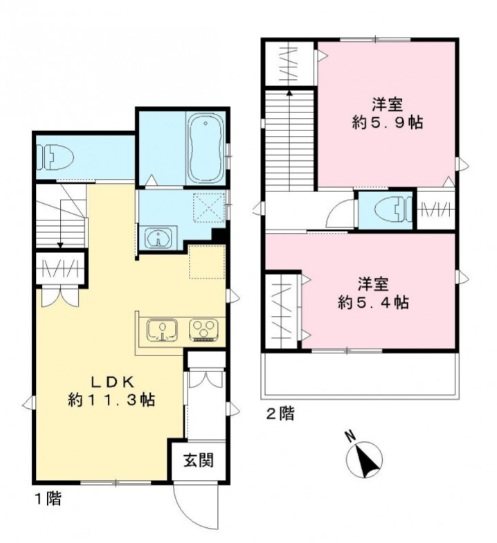 Ｃｌａｒｅ　-クラレ- 間取り