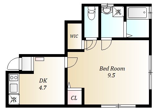 クレール北千住 101号室 間取り