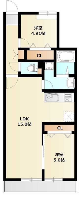 ミリアビタ習志野台 202号室 間取り