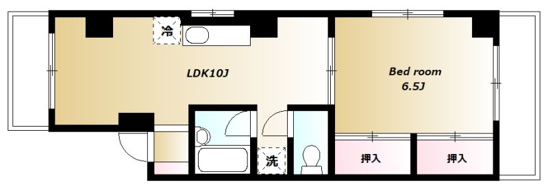 グリーンアベニュー 102号室 間取り