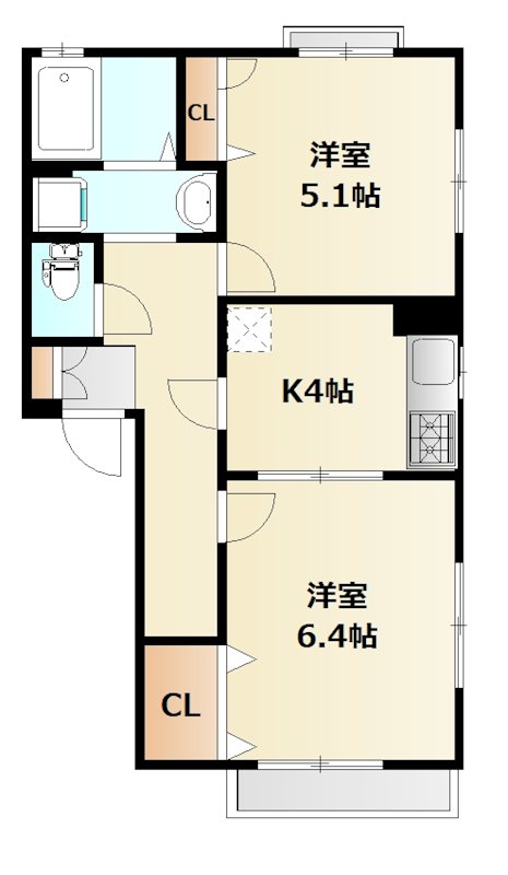 ハイツ南守谷 間取り図