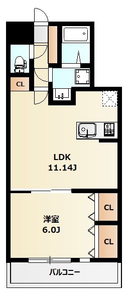 ミリアビタ飯山満Ⅱ 103号室 間取り