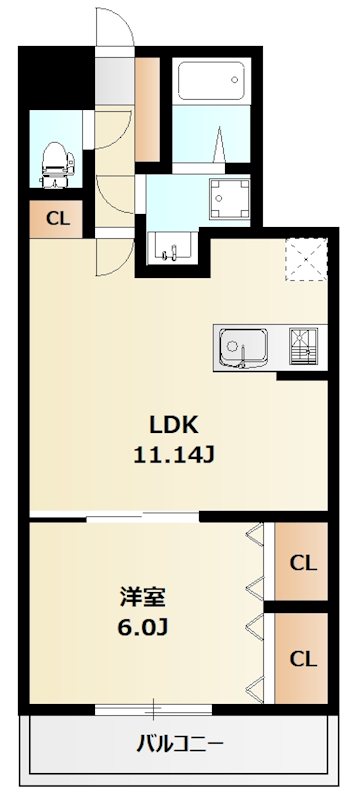 ミリアビタ飯山満Ⅱ 203号室 間取り
