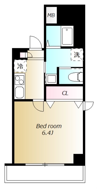 グランドリバティー西池袋 301号室 間取り