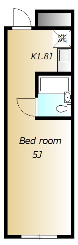 三洋ガーデン世田谷 205号室 間取り