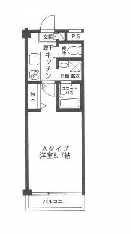 プライムコート舞浜 105号室 間取り