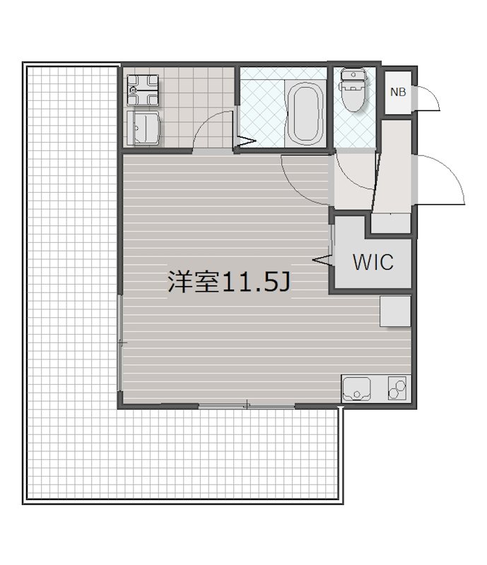 ミリアビタ№37 503号室 間取り