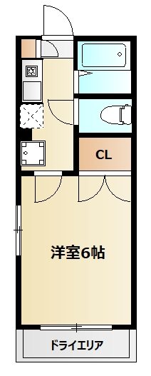 ロイヤルヒルズ 106号室 間取り