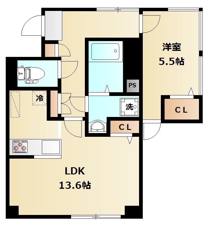 シャリエール錦糸町 402号室 間取り