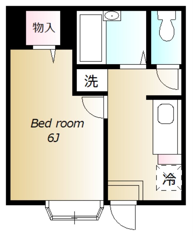 ユリアハイム 102号室 間取り
