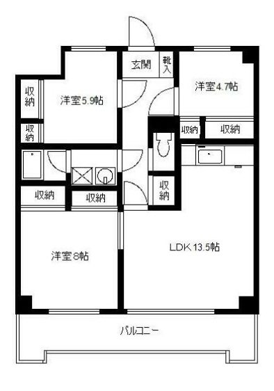 ウインズ舞浜 203号室 間取り