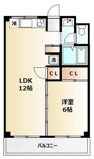 リーエイパレス 202号室 間取り