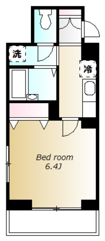 ベルサーモス 301号室 間取り