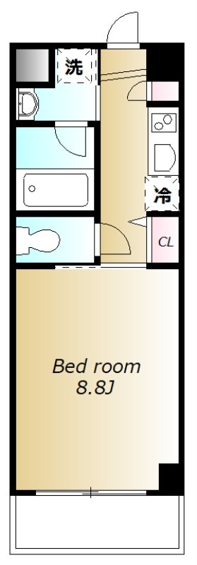 ディ・パンテレリア 306号室 間取り