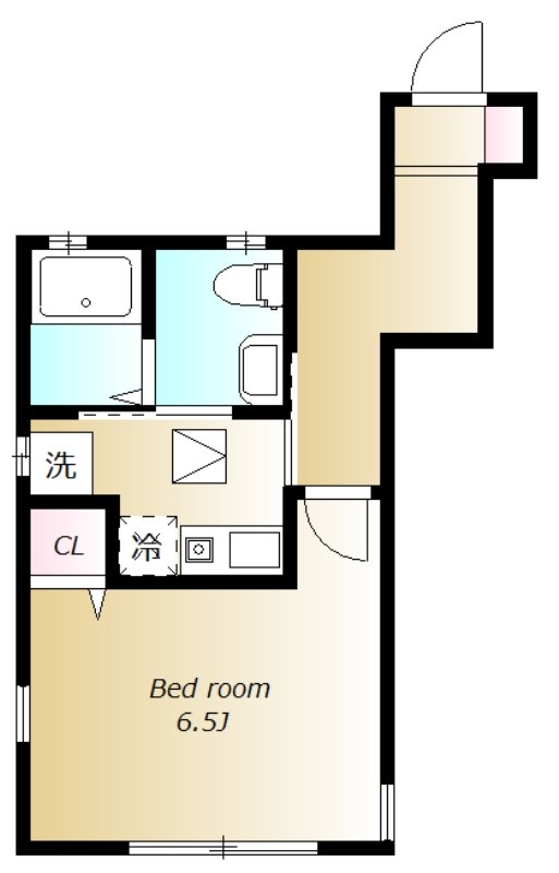 クララロベール 101号室 間取り