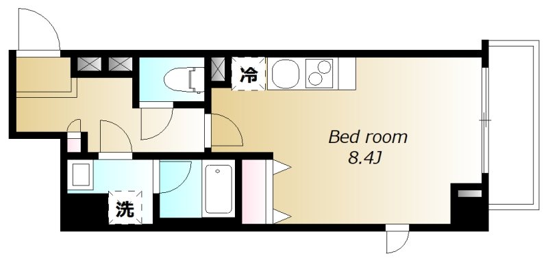 CASA KACHIDOKI 403号室 間取り