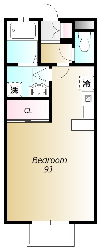 Kメゾン 103号室 間取り