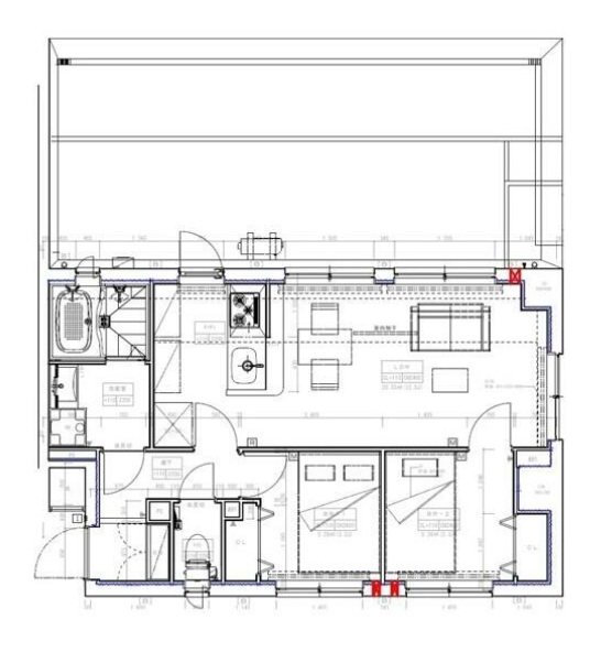 ＧＥＮＯＶＩＡ妙典Ⅱ 604号室 間取り