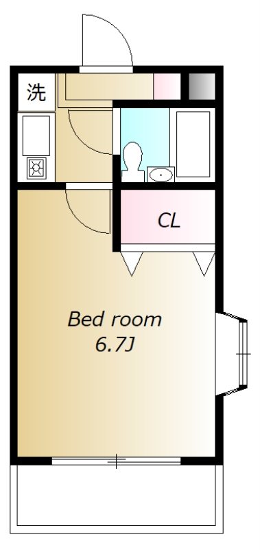 パークウェル吉祥寺 211号室 間取り