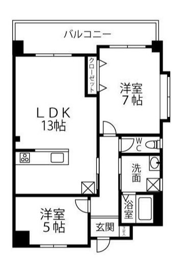 ガーデナコート 間取り図