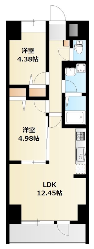 ミリアビタ№42 703号室 間取り