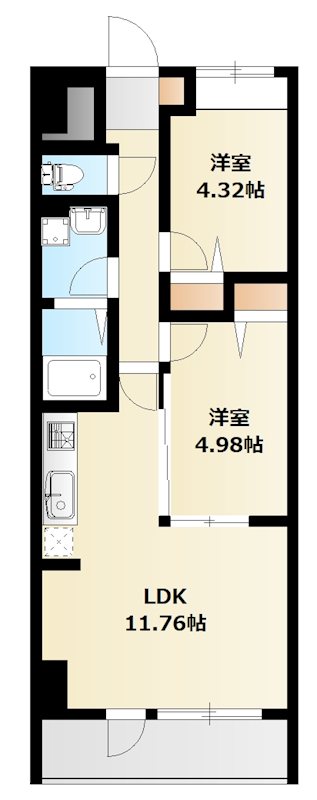 ミリアビタ№42 502号室 間取り