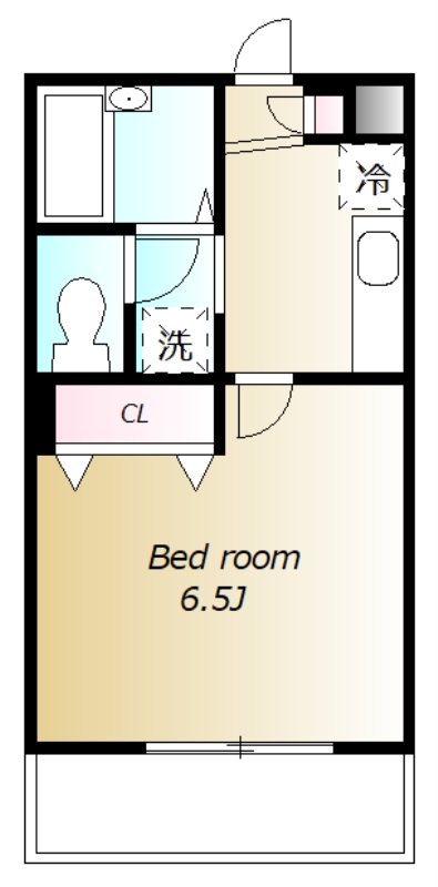 ベルサーモス 305号室 間取り