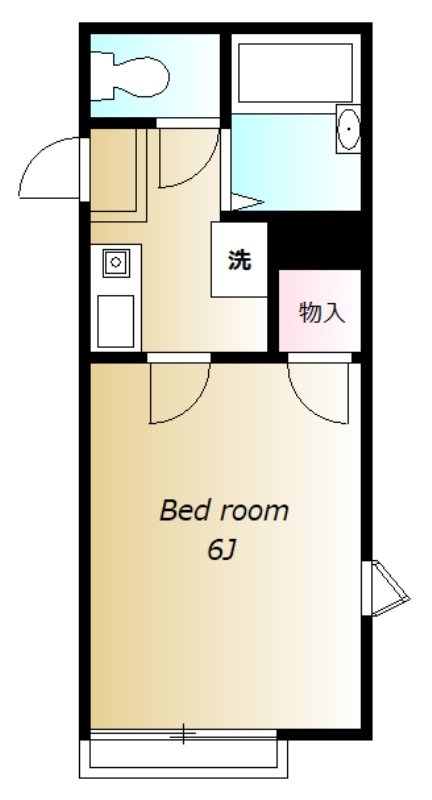 メゾン・ド・フジ 101号室 間取り