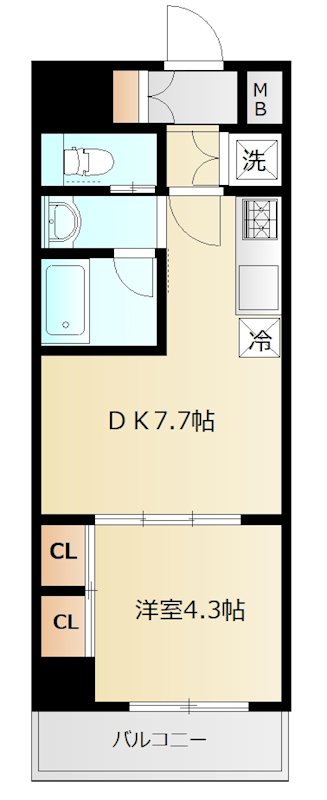 VIDA#037 502号室 間取り
